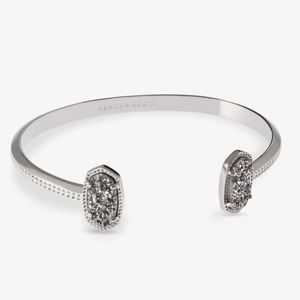 Kendra Scott cuff bracelet in platinum drusy